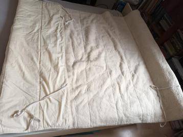 Wit grote wollen onderdeken onderlegger Texel. 200-140cm beschikbaar voor biedingen
