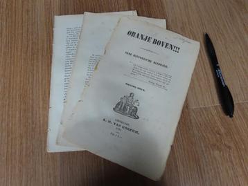 van Gorcum: Oranje Boven!!! Eene historische bijdrage, 1854 beschikbaar voor biedingen