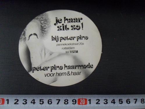 sticker je haar zit zo! peter pino haarmode rotterdam, Verzamelen, Stickers, Zo goed als nieuw, Bedrijf of Vereniging, Ophalen