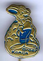 Broer Konijn blauw op koper strip speldjes ( R_072 ), Verzenden, Nieuw, Figuurtje, Speldje of Pin