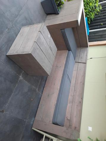 Lounge bank tuinbank stijgerhout  beschikbaar voor biedingen