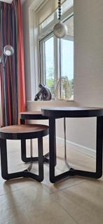 Drie bijzet tafeltjes  Spinder design, Huis en Inrichting, Rond, 45 tot 60 cm, Minder dan 55 cm, Zo goed als nieuw