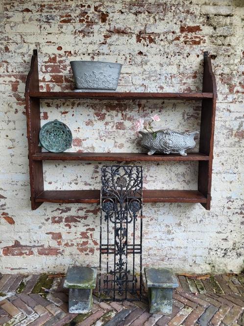 Antiek brocante franse,keukenrek , wandschap/ allegonda, Antiek en Kunst, Curiosa en Brocante, Ophalen