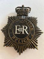 Origineel Metropolitan Police borstplaat badge, Verzamelen, Verzenden, Landmacht, Engeland, Embleem of Badge