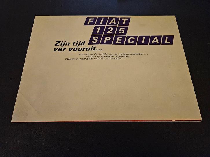 Brochure Fiat 125 Special, Boeken, Auto's | Folders en Tijdschriften, Zo goed als nieuw, Overige merken, Ophalen of Verzenden
