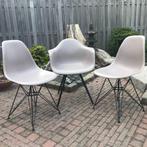 2  Vitra DSR Eames plastic chair design stoel, Huis en Inrichting, Ophalen, Gebruikt, Wit, Nvt