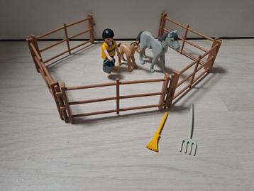 playmobil paarden wei 