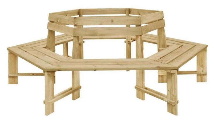 Boombank parkbank rond hout ø240 GRATIS BEZORGD!, Tuin en Terras, Tuinwanddecoratie, Nieuw, Verzenden