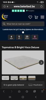 Topmatras b bright visco de luxe 90X210, Ophalen, 90 cm, Eenpersoons, 210 cm