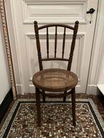 ANTIEKE HOUTEN STOEL FISCHEL WEBBING MOOIE PATINE, Ophalen