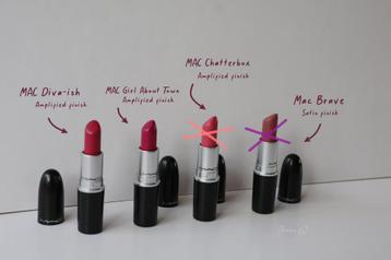 M.a.c Lipsticks 2 stuks (ook los te koop) beschikbaar voor biedingen