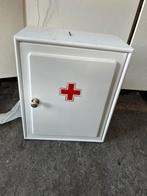 Vintage Antiek Medicijnkastje met Rood Kruis, Ophalen