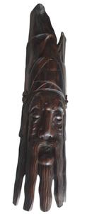 Groot Houtsnijwerk Masker bosgeest Indonesie 73 cm  1002, Ophalen of Verzenden