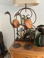 Flamingo beeld staal en hout, Antiek en Kunst, Ophalen