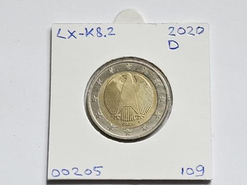 2-euromunt Duitsland (D) F 2020 Koers LX-K8.2, Postzegels en Munten, Munten | Europa | Euromunten, Losse munt, 2 euro, Duitsland