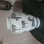 Vaas met zebra's, Overige kleuren, Ophalen of Verzenden, Minder dan 50 cm, Glas