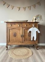 Vintage sierlijke commode in houtkleur, Gebruikt, 50 tot 70 cm, Ophalen of Verzenden, 100 cm of meer