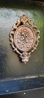 Antieke  franse broche,decor bloemen., Ophalen of Verzenden, Overige materialen, Broche