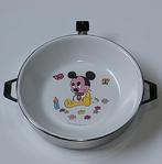 Disney; Mickey Mouse warmhoudbordje jaren '70, Verzamelen, Ophalen of Verzenden, Mickey Mouse, Gebruikt, Servies