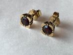 Gouden oorbellen Granaat Franz Breuning, Sieraden, Tassen en Uiterlijk, Oorbellen, Verzenden, Zo goed als nieuw, Met edelsteen