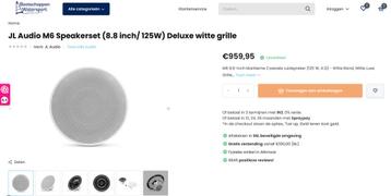 JL Audio M6 Speakerset (8.8 inch, 125W) beschikbaar voor biedingen
