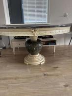 Marmerlook tafel, Huis en Inrichting, Tafels | Eettafels, Ophalen, 100 tot 150 cm, Rond, 50 tot 100 cm