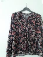 Blouse Geisha L 40 zwart met kleuren, Maat 38/40 (M), Ophalen of Verzenden, Zo goed als nieuw, Zwart