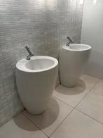 Alessi by Laufen waskommen + kranen, Doe-het-zelf en Verbouw, Sanitair, Ophalen, Zo goed als nieuw, Chroom, Wastafel