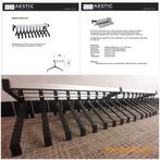 Aestic Wandgarderobe 20 Kleerhangers, Hoedenrek 190cm lang., Ophalen, Zo goed als nieuw, Metaal