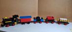 Lego gemotoriseerde locomotief trein en wagons 4,5 V volt, Complete set, Gebruikt, Ophalen of Verzenden, Lego