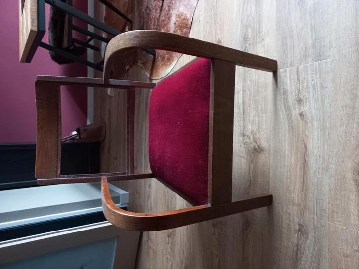 jaren 50/60 bridge vintage stoel, Antiek en Kunst, Antiek | Meubels | Stoelen en Banken, Ophalen