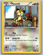 pokemon black & white promo meowth BW35, Ophalen of Verzenden, Zo goed als nieuw, Losse kaart, Foil