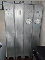 4x lockerkast kast gegalvaniseerd metaal hang en leg, Ophalen, Gebruikt