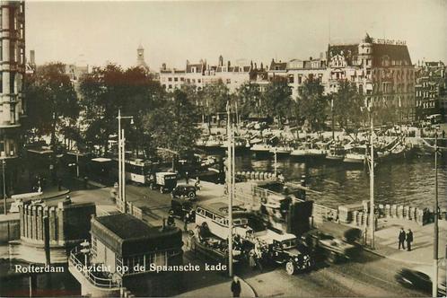 (388-176-053) Rotterdam Gezicht op de Spaansche kade, Verzamelen, Ansichtkaarten | Nederland, Zuid-Holland, Verzenden