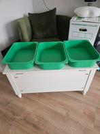 Groene lage bakken trofast Ikea, Ophalen, Minder dan 50 cm, Minder dan 50 cm