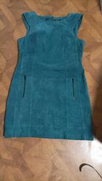 Steps suede leer jurk turquoise maat 40, Kleding | Dames, Jurken, Maat 38/40 (M), Overige kleuren, Ophalen of Verzenden, Zo goed als nieuw