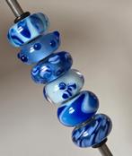 Trollbeads BLAUWE SET (6 stuks), samen voor €50, Gebruikt, -, -, Trollbeads