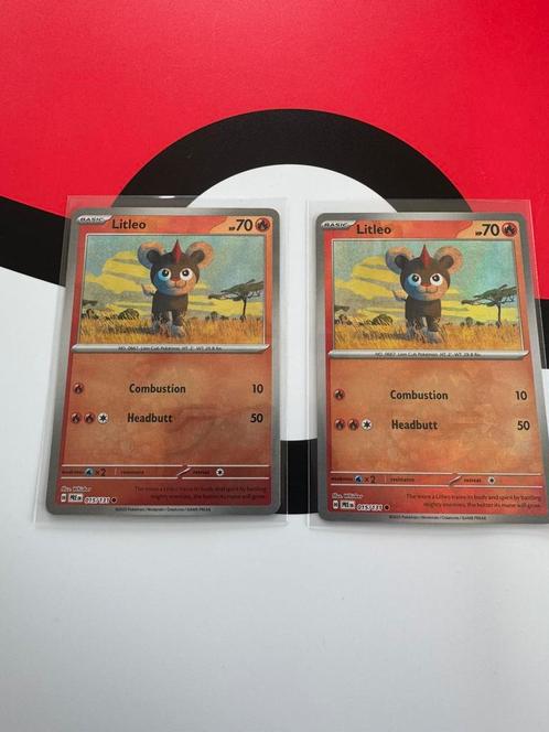 Litleo masterball 1x prismatic evolutions, Hobby en Vrije tijd, Verzamelkaartspellen | Pokémon, Zo goed als nieuw, Losse kaart
