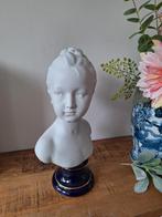 Prachtig borstbeeld / buste van jonge vrouw porselein, Antiek en Kunst, Ophalen of Verzenden