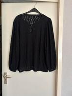 Leuke Zwarte fijn bewerkte Trui ,Maat XL, Ophalen of Verzenden, Zo goed als nieuw, Zwart, Trui of Vest