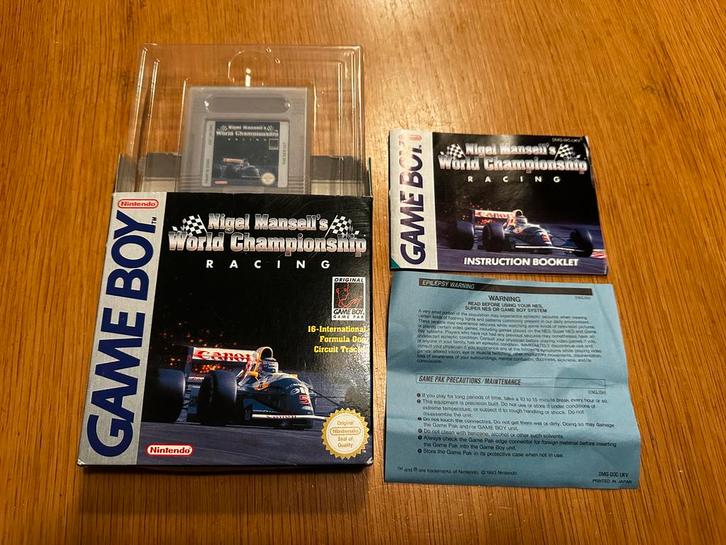 Nigel Mansell Racing - Game Boy Compleet!, Spelcomputers en Games, Games | Nintendo Game Boy, Gebruikt, Racen en Vliegen, 1 speler
