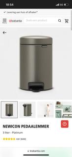 NIEUW in doos! Brabantia NewIcon Pedal Bin 3L, Huis en Inrichting, Woonaccessoires | Prullenbakken, Minder dan 50 cm, Nieuw, Rvs