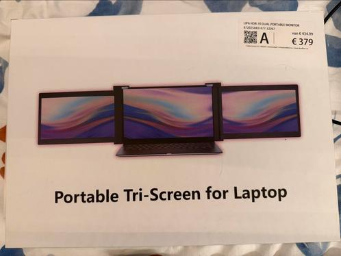 LIPA HDR-70 DUAL PORTABLE MONITOR macbook laptop xtra scherm, Computers en Software, Monitoren, Zo goed als nieuw, 60 Hz of minder