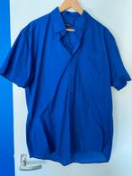 Blauw overhemd korte mouw maat L, Ophalen of Verzenden, Gedragen, Blauw, Halswijdte 41/42 (L)