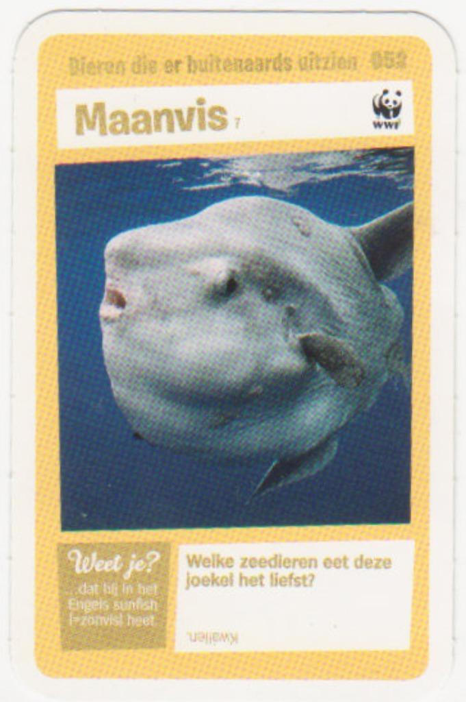 Super dieren no.52 Maanvis [2702]  [VeOvSu], Verzamelen, Supermarktacties, Albert Heijn, Ophalen of Verzenden