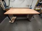 Werkbank met massieve beuken blad, Doe-het-zelf en Verbouw, Werkbanken, Ophalen, Zo goed als nieuw, 170 cm of meer