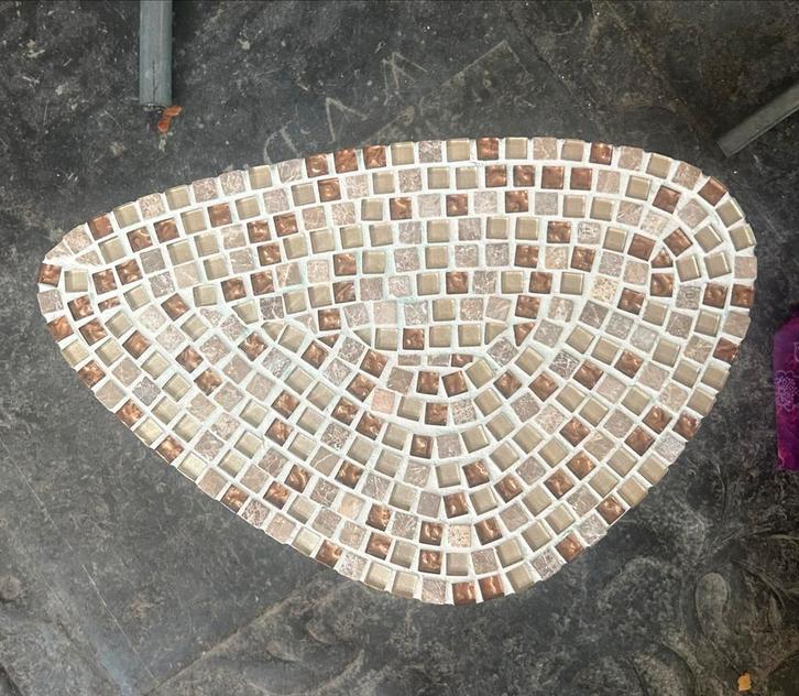 Mooi Mozaïek bijzet tafeltje, Huis en Inrichting, Tafels | Statafels, Zo goed als nieuw, Ophalen