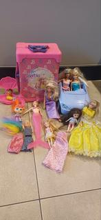 Barbie Collectie - 10 poppen met koffer en auto, Kinderen en Baby's, Speelgoed | Poppen, Ophalen of Verzenden, Gebruikt, Barbie