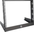 New RIVECO 8U 19" Open Frame Rack Floor/Desktop Mount, Ophalen of Verzenden, Gebruikt, Plaatstaal