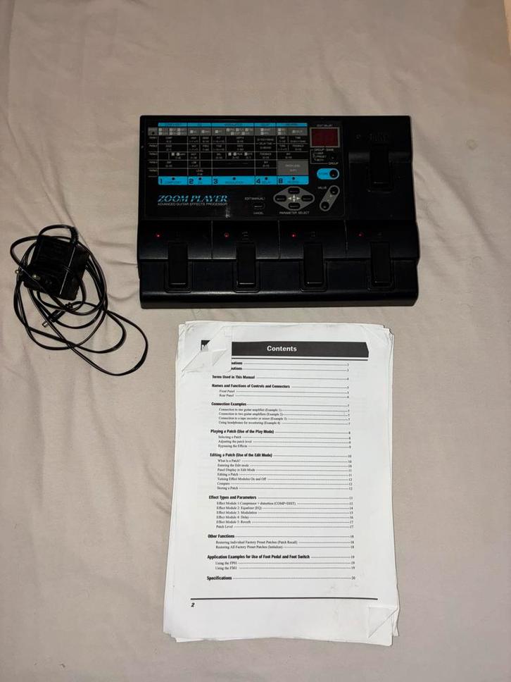 Zoom 2020 Player Advanced Gitaar Effecten Processor, Muziek en Instrumenten, Effecten, Gebruikt, Overige typen, Ophalen of Verzenden